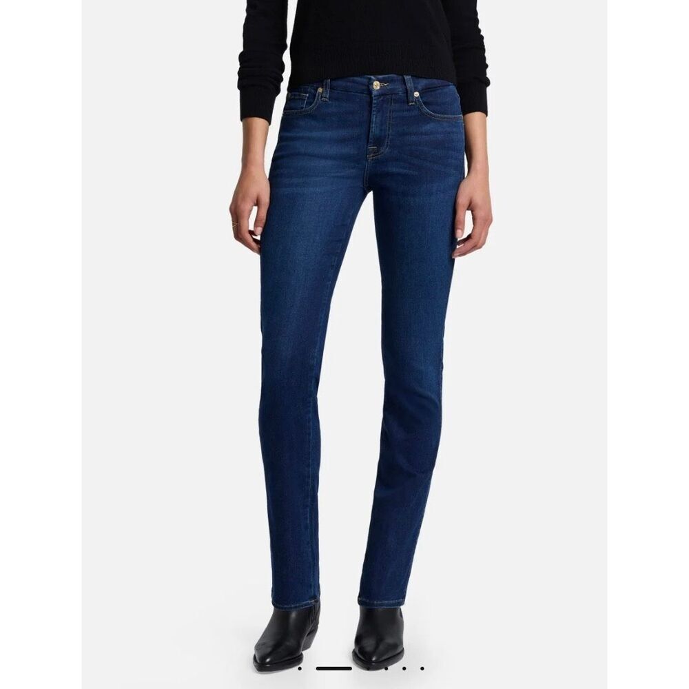 7 for all Mankind kimmie straight dark wash jeans 27